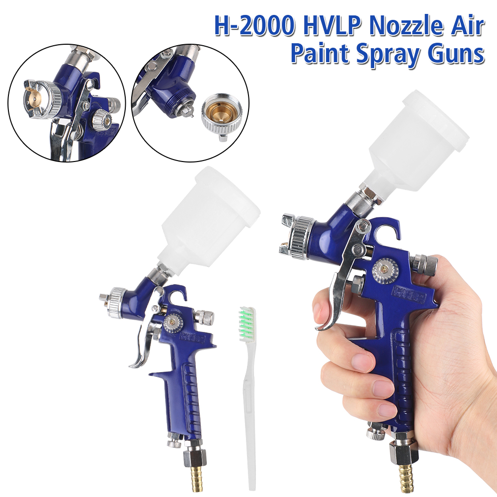 Airbrush Kit With Mini Compressor - ปืนพ่นสีขนาดเล็กพ่นสีอากาศขนาดเล็ก hvlp ปืนพ่นสีพ่นแอร์บรัช1.0มม. สำหรับพ่นสีรถพ่นสีปืนพ่นสี