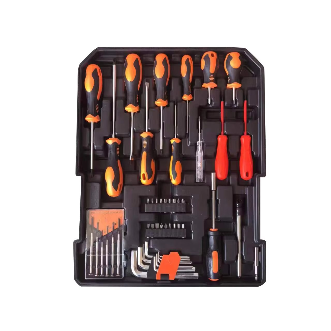 Hand Tools - ชุดเครื่องมือช่าง OEM ชุดประแจบล็อกและประแจวงล้อ ผลิตจากเหล็กโครเมียมวาเนเดียม พร้อมกล่องเก็บแข็งแรง สำหรับซ่อมรถยนต์