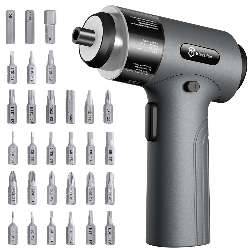 Electric Screwdriver Rechargeable Usb - ไขควงไฟฟ้า35 in 1มีความแม่นยำในการตั้งค่าชุดกล่องเครื่องมือพลังงานเม็ดแม่เหล็กไร้สายแบบชาร์จไฟได้สำหรับซ่อมแซมบ้านในครัวเรือน