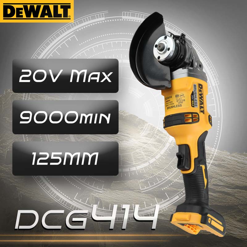 Brushless Angle Grinder Battery Powered - เครื่องเจียรมุมไร้สาย DEWALT DCG414 20V MAX Brushless