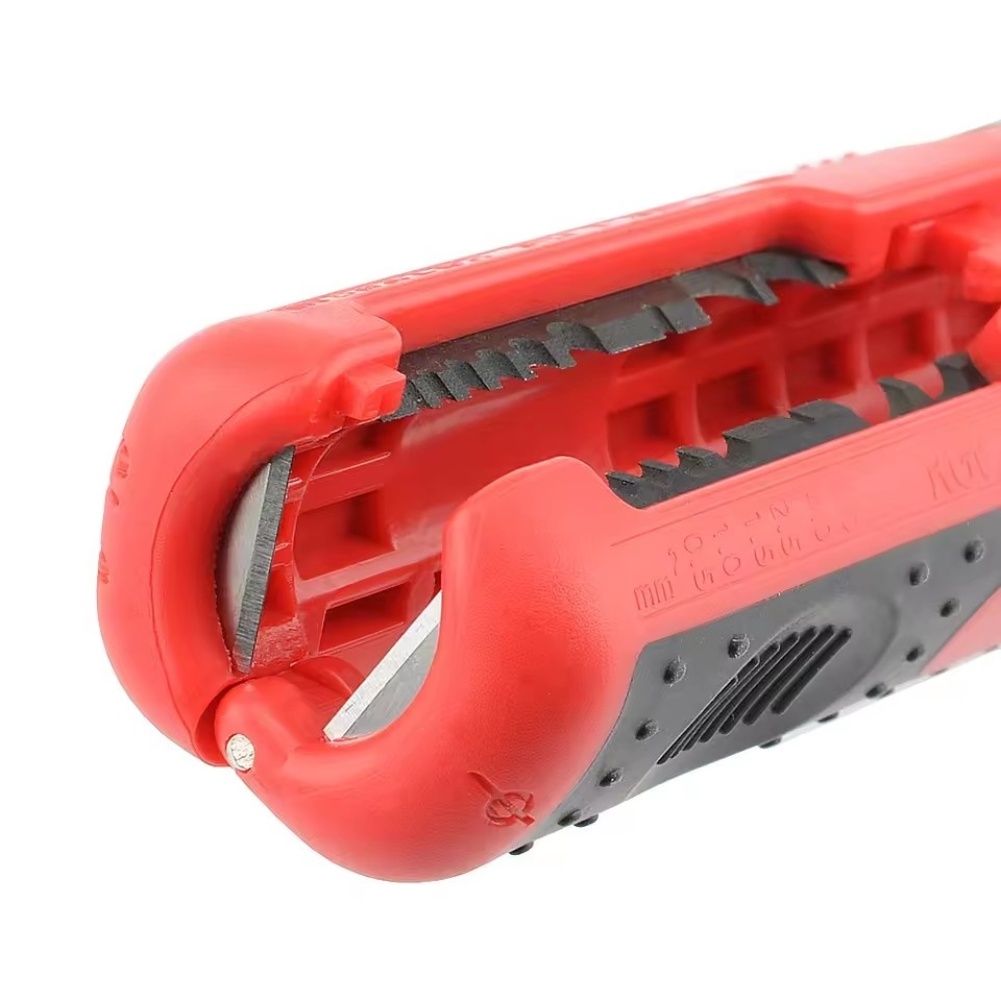 Automatic Wire Stripper Cutter - คีมตัดและปอกสายไฟอเนกประสงค์ ดีไซน์พกพา พร้อมด้ามจับกันลื่น สำหรับงานไฟฟ้าและงานไม้