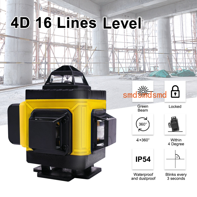 เครื่องระดับเลเซอร์ 4 มิติ 16  - Laser Level 16 Lines 4D Green บทวิจารณ์และราคา