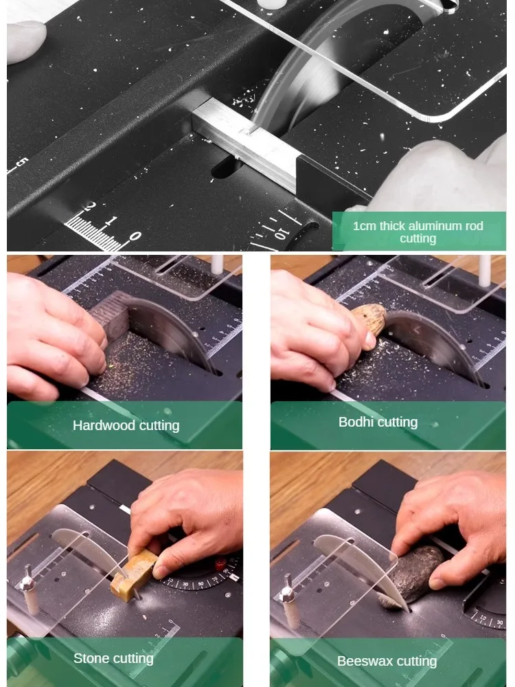 เลื่อยวงเดือนตั้งโต๊ะขนาดเล็ก  - Mini Table Saw For Woodworking บทวิจารณ์และราคา