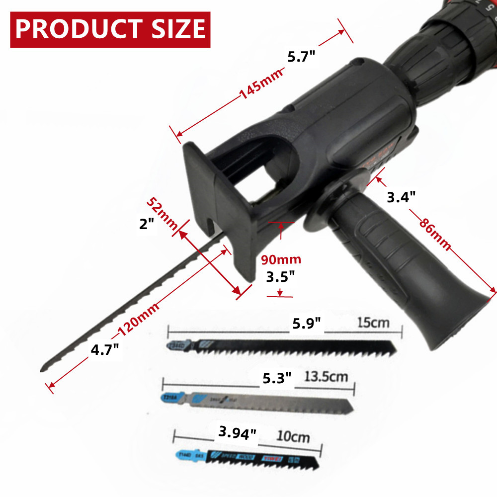 อะแดปเตอร์เลื่อยไฟฟ้าแบบลูกสูบ - Reciprocating Saw Attachment Drill บทวิจารณ์และราคา
