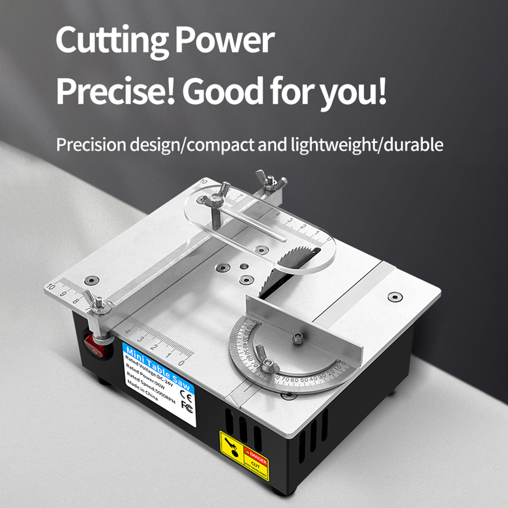 DC24V ครัวเรือนขนาดเล็กงานไม้ต - Mini Table Saw For Woodworking บทวิจารณ์และราคา
