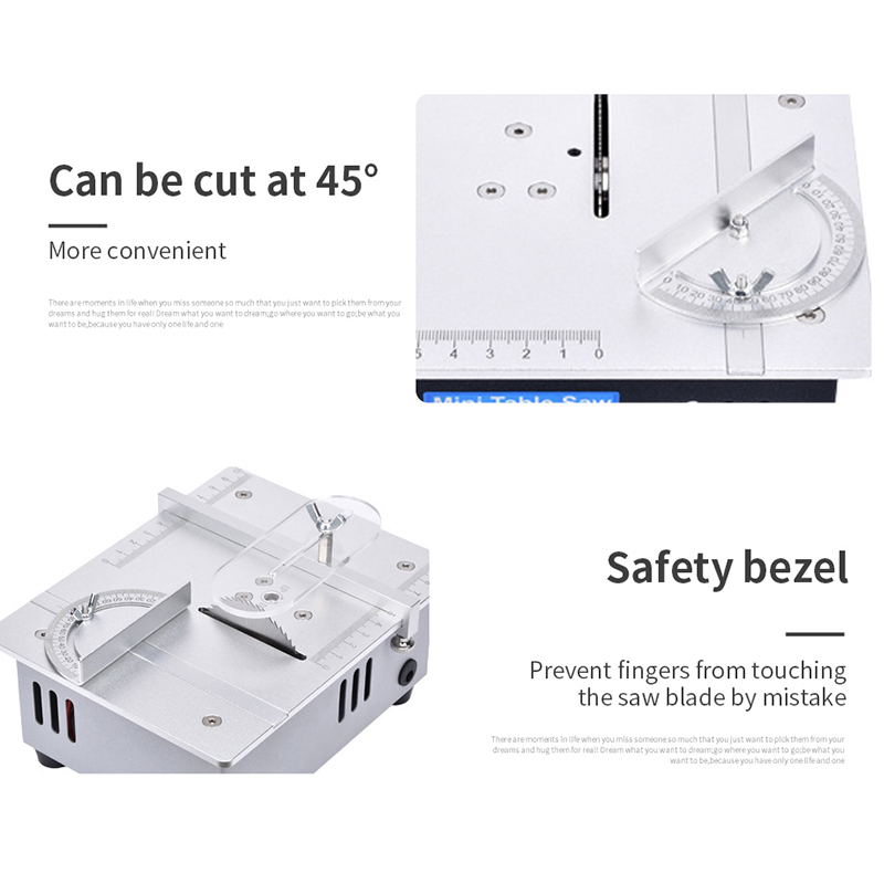เลื่อยวงเดือนขนาดเล็ก 96 วัตต์ - Mini Table Saw For Woodworking บทวิจารณ์และราคา
