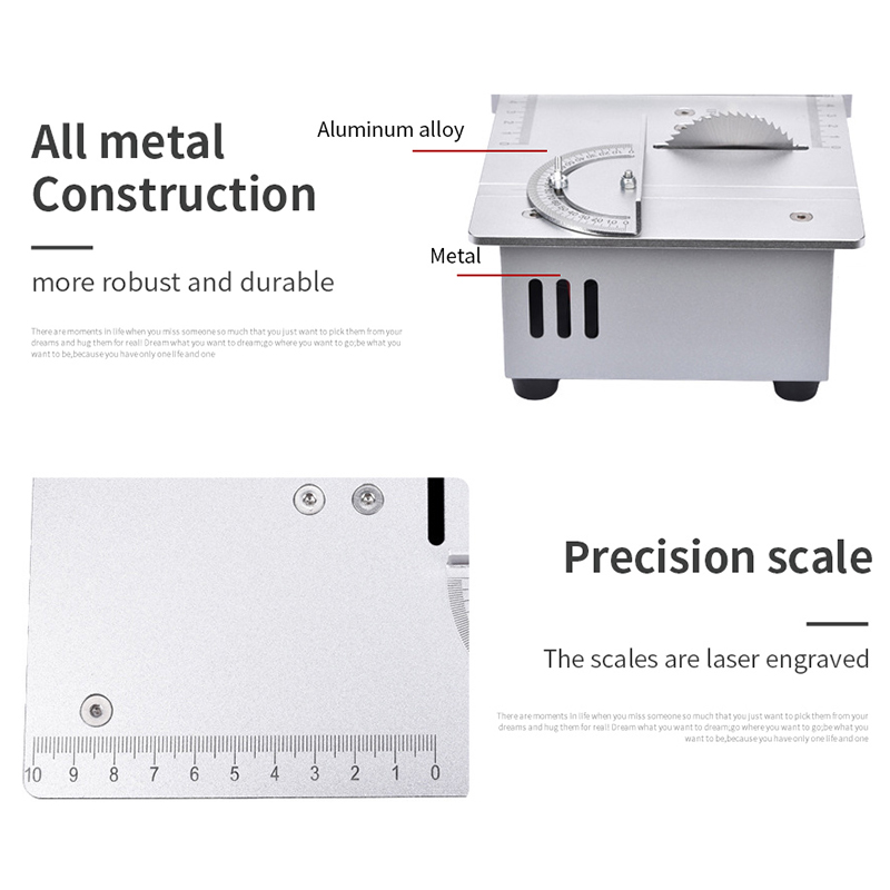 เลื่อยวงเดือนขนาดเล็ก 96 วัตต์ - Mini Table Saw For Woodworking บทวิจารณ์และราคา