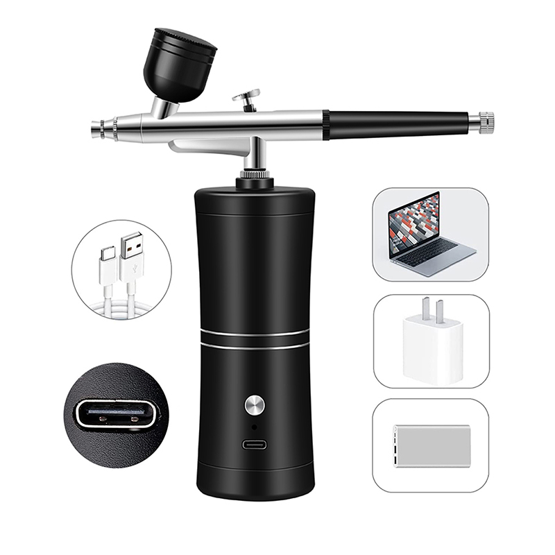 Airbrush สําหรับเล็บสีศิลปะแบบ - Airbrush Kit With Mini Compressor บทวิจารณ์และราคา