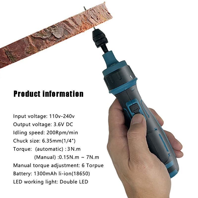 ไขควงไฟฟ้าไร้สายแบบชาร์จไฟได้ม - Electric Screwdriver Rechargeable Usb บทวิจารณ์และราคา