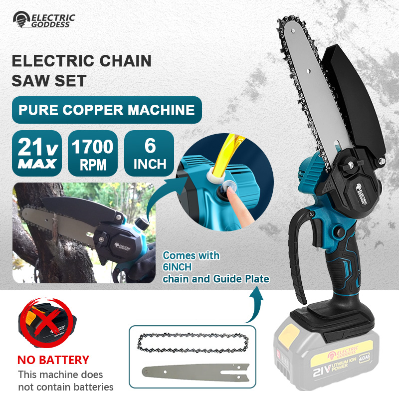 เลื่อยไฟฟ้าไร้สายขนาดเล็ก 6 นิ - Mini Electric Chainsaw 6 Inch บทวิจารณ์และราคา
