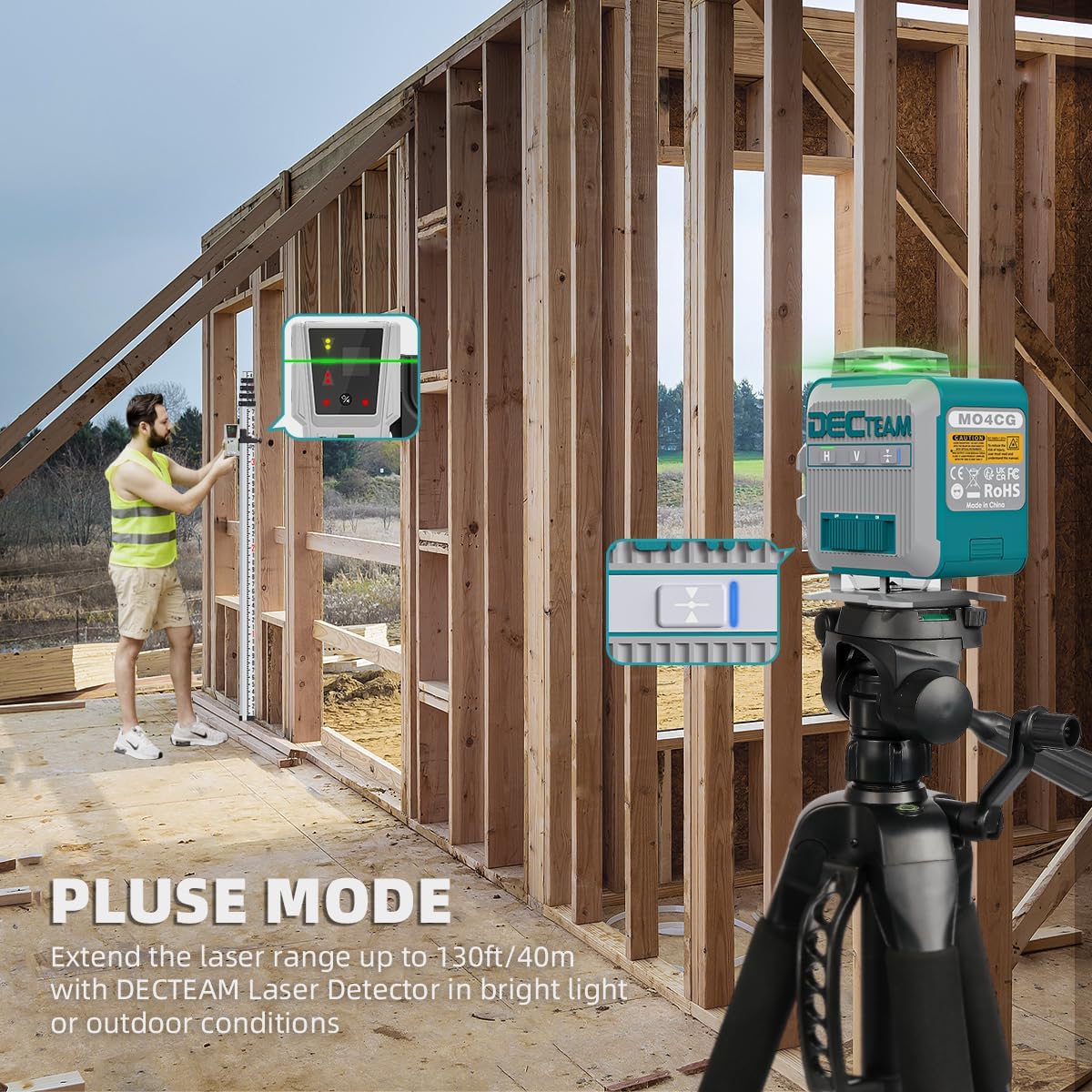 Decteam 4D Cross Lineเลเซอร์ระ - Laser Level 16 Lines 4D Green บทวิจารณ์และราคา