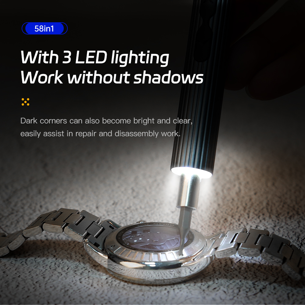 58 in 1 ไขควงไฟฟ้าชุดเครื่องมื - Electric Screwdriver Rechargeable Usb บทวิจารณ์และราคา