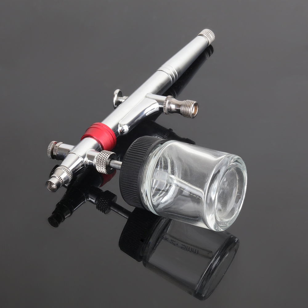ปากกาพ่นสีระบบโรตารี่แบบสองหัว - Airbrush Kit With Mini Compressor บทวิจารณ์และราคา