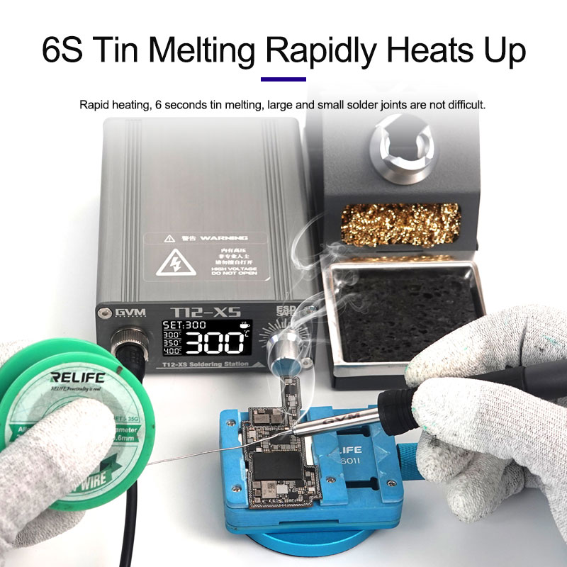 GVM T12-XS ดิจิตอลจอแสดงผลปรับ - Digital Soldering Station T12 บทวิจารณ์และราคา