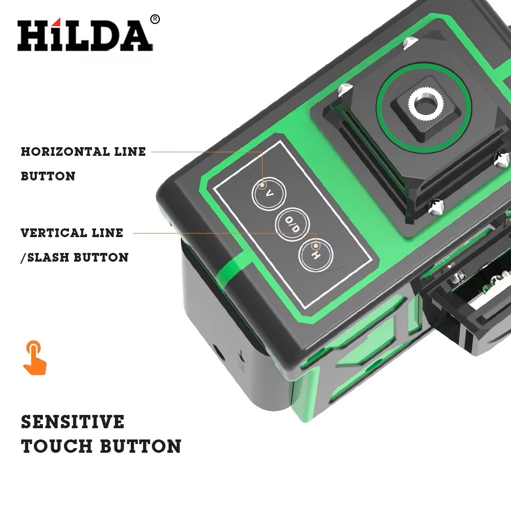 HILDA เครื่องวัดระดับเลเซอร์ 4 - Laser Level 16 Lines 4D Green บทวิจารณ์และราคา
