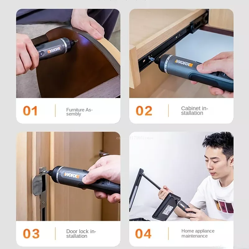 WORX WX242 4V ไขควงไฟฟ้าชุดสมา - Electric Screwdriver Rechargeable Usb บทวิจารณ์และราคา
